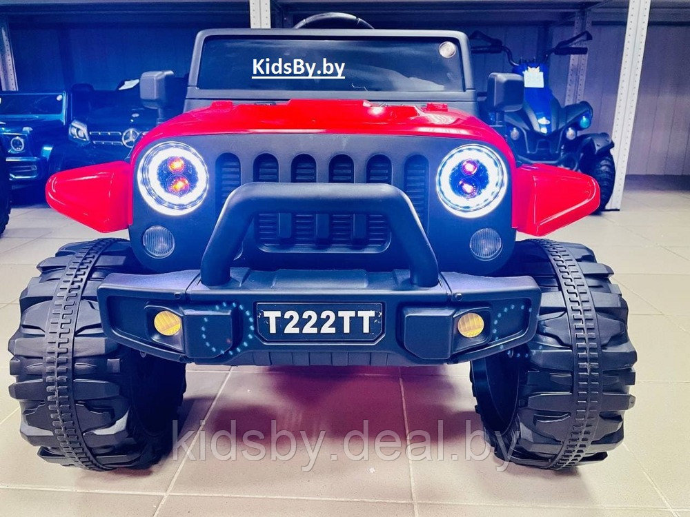 Детский электромобиль RiverToys T222TT 4WD (красный) Jeep Полноприводный - фото 5 - id-p184973274