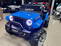 Детский электромобиль RiverToys T222TT 4WD (синий) Jeep Полноприводный