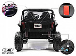 Детский электромобиль RiverToys T777TT 4WD (розовый камуфляж) Buggy Полноприводный, двухместный, фото 4