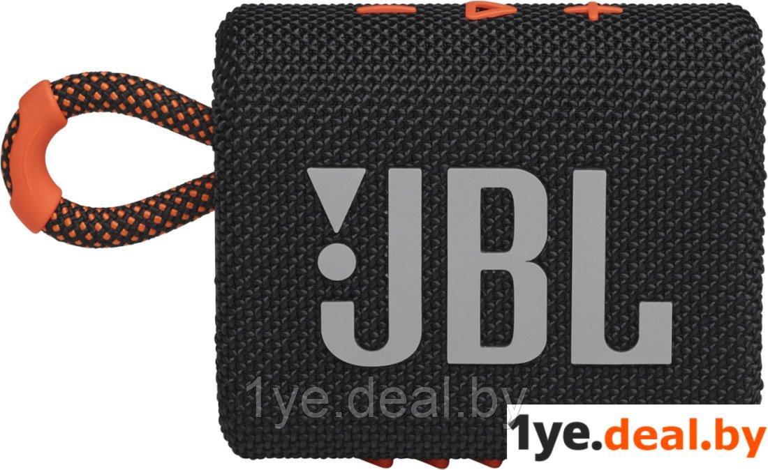 Беспроводная колонка JBL Go 3 (черный/оранжевый) - фото 2 - id-p184973418