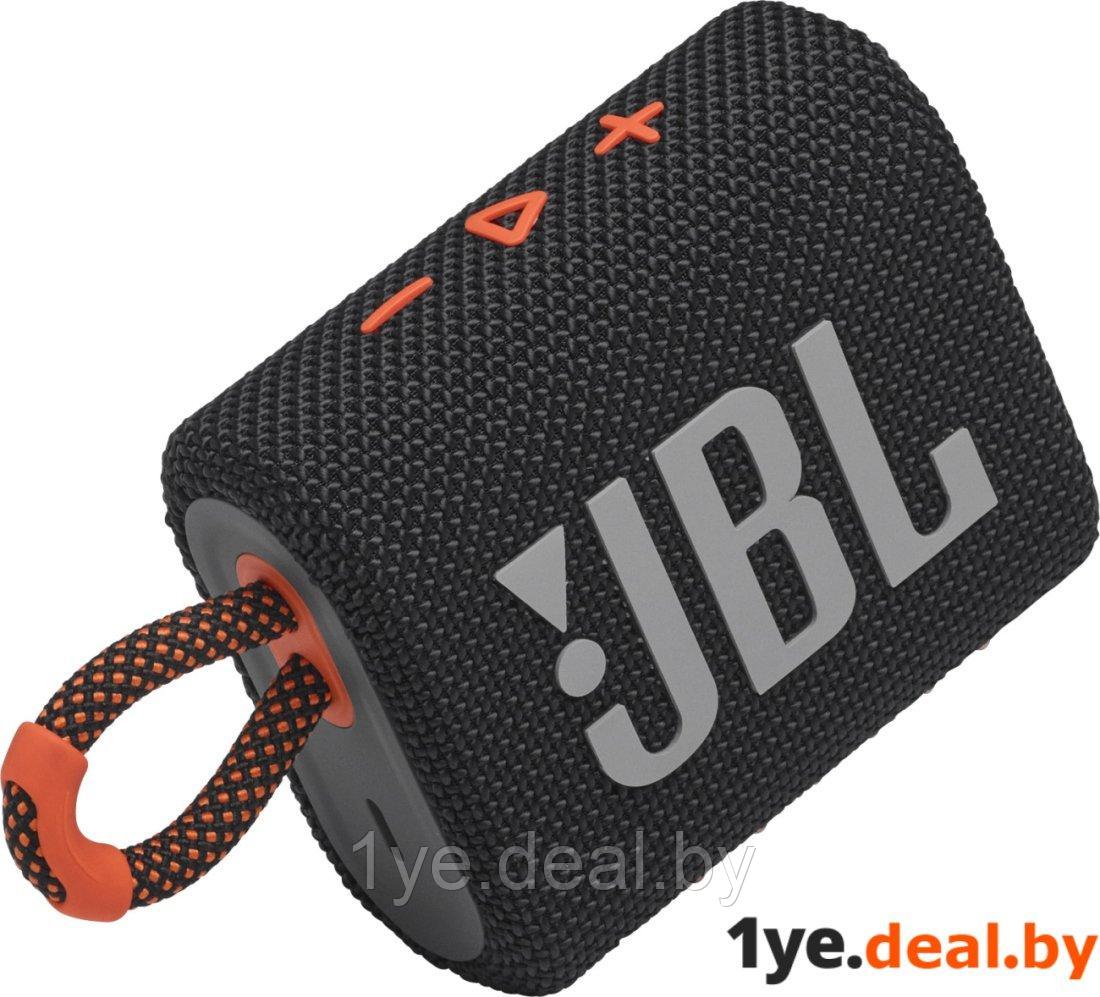 Беспроводная колонка JBL Go 3 (черный/оранжевый) - фото 3 - id-p184973418