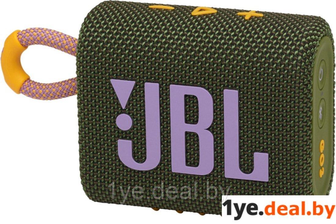 Беспроводная колонка JBL Go 3 (зеленый) - фото 1 - id-p184973446