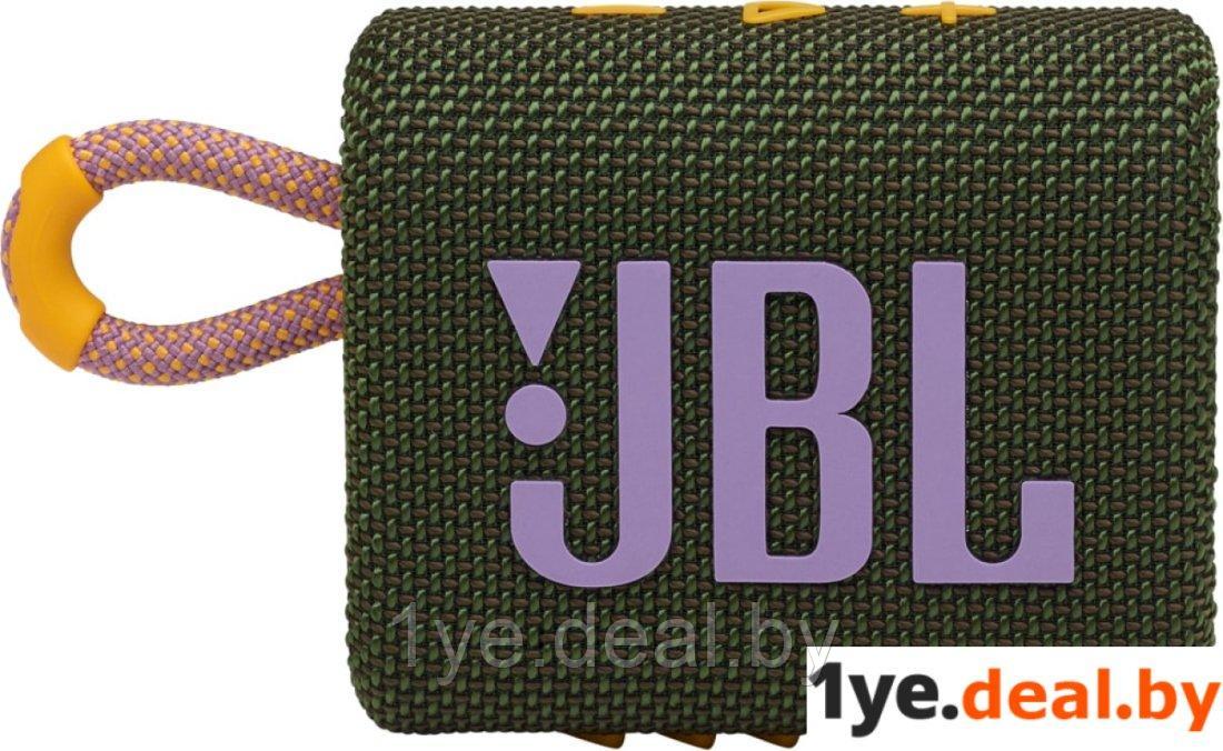 Беспроводная колонка JBL Go 3 (зеленый) - фото 2 - id-p184973446