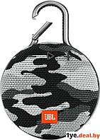 Беспроводная колонка JBL Clip 3 (черно-белый камуфляж)