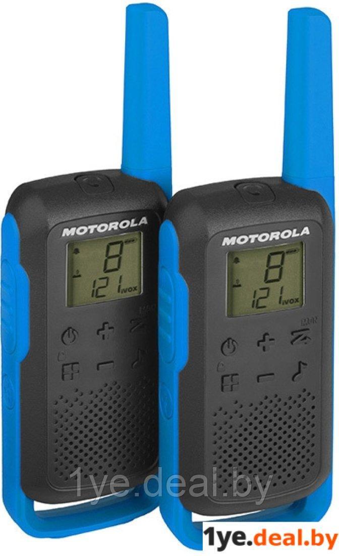 Портативная радиостанция Motorola T62 Walkie-talkie (черный/синий) - фото 1 - id-p184973516