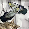 Игрушка для кошки Живая рыбка с подвижным хвостом / работает от USB, 28 см Толстолобик, фото 6