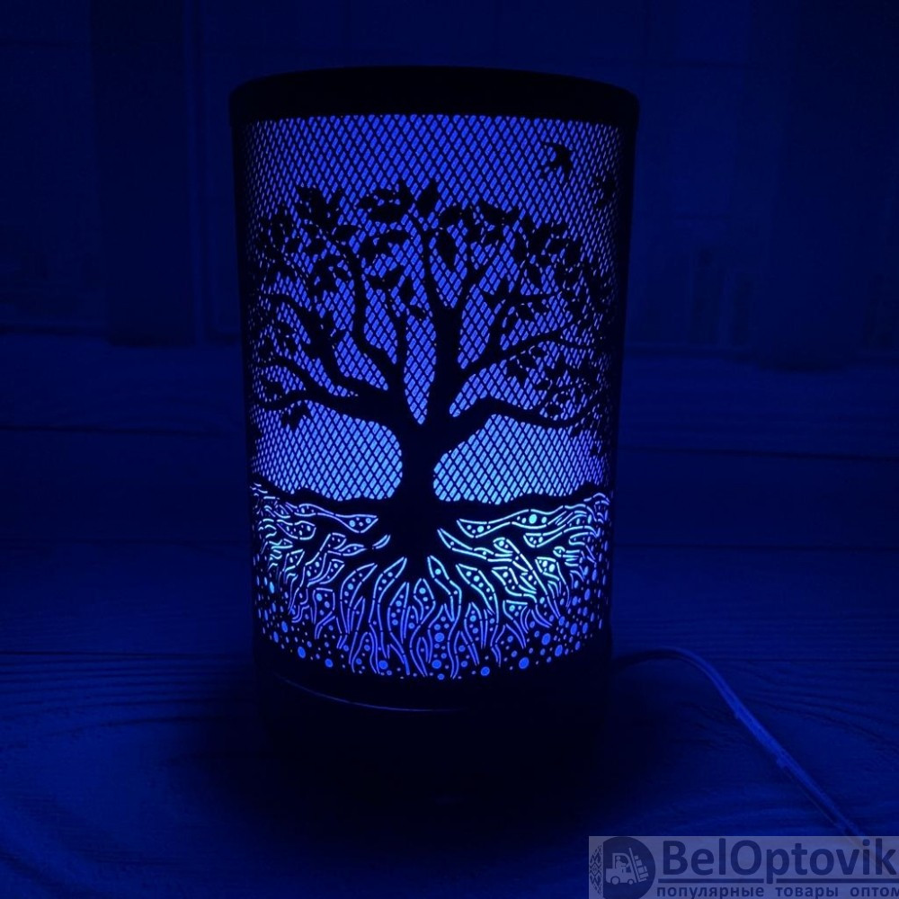 Металлический ультразвуковой увлажнитель Iron Art Led Color Lamp (Аромадиффузор светодиодный) Черный Дерево - фото 2 - id-p184977665