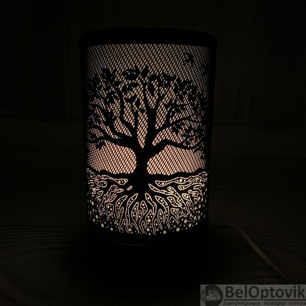 Металлический ультразвуковой увлажнитель Iron Art Led Color Lamp (Аромадиффузор светодиодный) Черный Дерево - фото 4 - id-p184977665