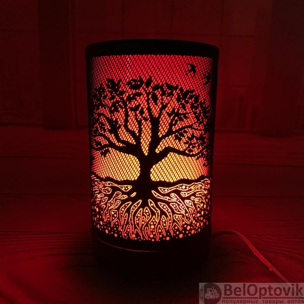 Металлический ультразвуковой увлажнитель Iron Art Led Color Lamp (Аромадиффузор светодиодный) Черный Дерево - фото 5 - id-p184977665
