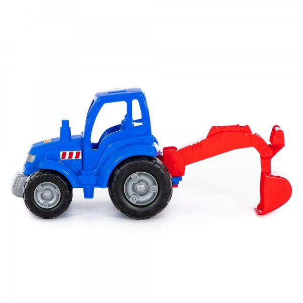 Детская игрушка Трактор "Чемпион" (синий) с лопатой (в сеточке) арт. 84736 Полесье - фото 2 - id-p184977632