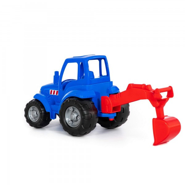 Детская игрушка Трактор "Чемпион" (синий) с лопатой (в сеточке) арт. 84736 Полесье - фото 3 - id-p184977632