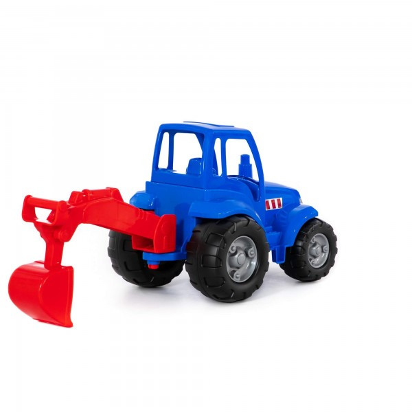 Детская игрушка Трактор "Чемпион" (синий) с лопатой (в сеточке) арт. 84736 Полесье - фото 4 - id-p184977632