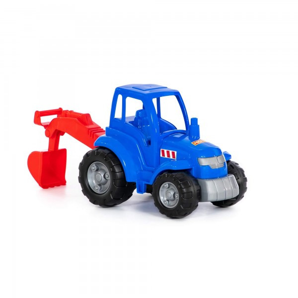 Детская игрушка Трактор "Чемпион" (синий) с лопатой (в сеточке) арт. 84736 Полесье - фото 5 - id-p184977632