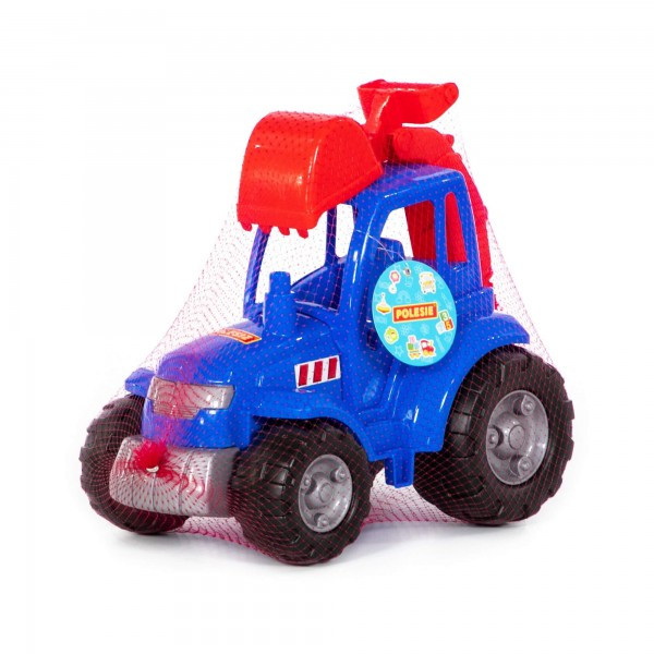 Детская игрушка Трактор "Чемпион" (синий) с лопатой (в сеточке) арт. 84736 Полесье - фото 6 - id-p184977632