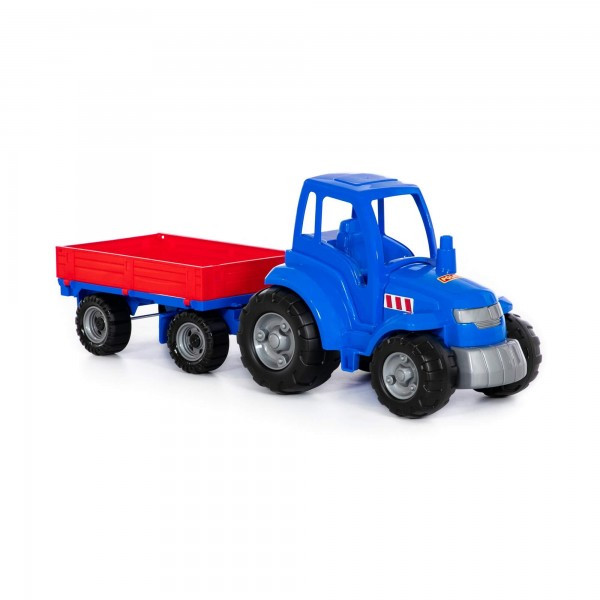 Детская игрушка Трактор "Чемпион (синий) с прицепом (в сеточке) арт. 84743 Полесье - фото 5 - id-p184977633