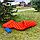 Туристический сверхлегкий матрас со встроенным насосом SLEEPING PAD и воздушной подушкой  Оранжевый, фото 9