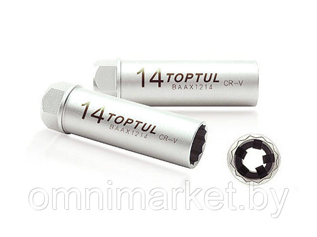 Головка свечная 3/8" 14мм TOPTUL