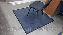 Коврик защитный под кресло 1,15*1,40 м ворсовый на резине, серый
