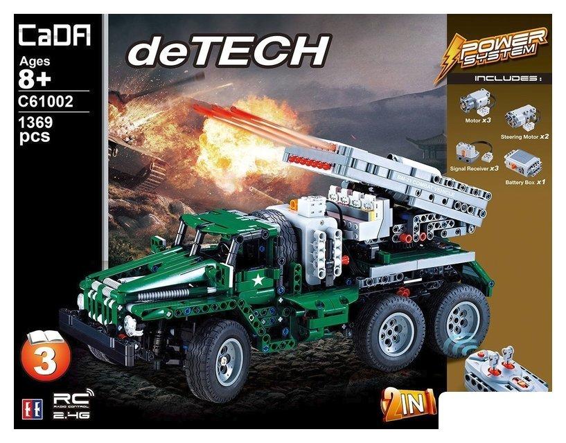 Конструктор CaDa Technic радиоуправляемый Ракетная установка BM-21 C61002W