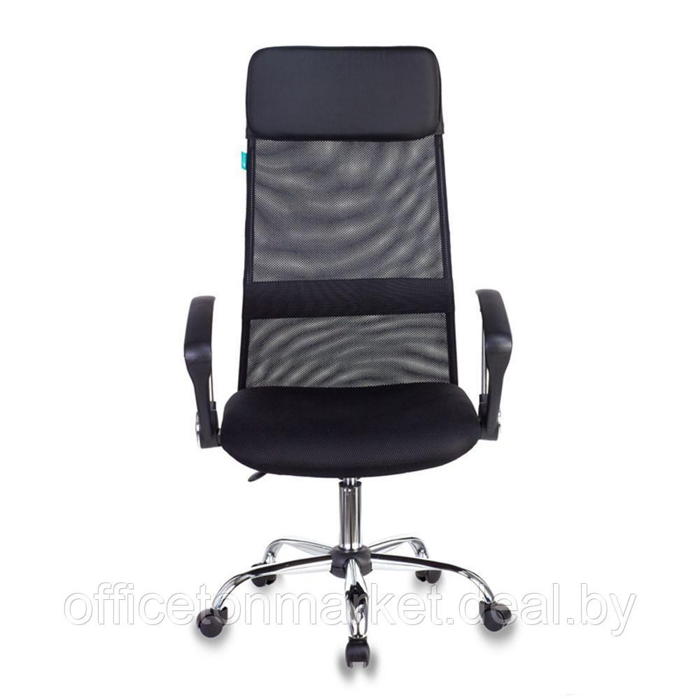 Кресло для руководителя Бюрократ "KB-6N/SL/B", сетчатая ткань, хром, черный - фото 2 - id-p184993770