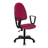 Кресло для персонала "Бюрократ CH-1300N/CHERRY Престиж+", пластик, ткань, бордовый