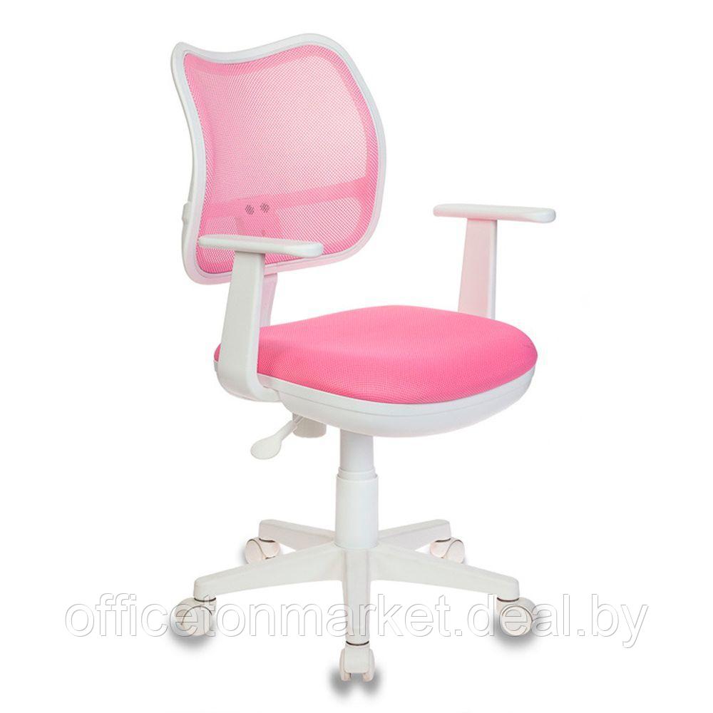 Кресло для детей "Бюрократ CH-W797", сетчатая ткань, пластик, розовый
