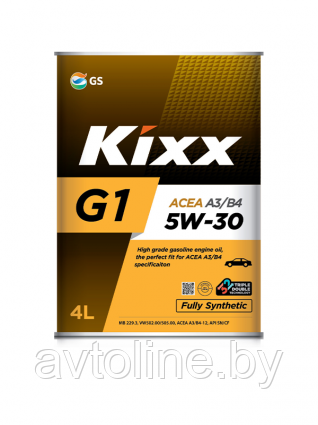 Масло моторное KIXX 5W30 G1 A3/B4 (4л) L531044TE1 - фото 1 - id-p184822148