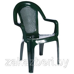 Кресло пластмассовое "Стар" 58х62х89см, зеленый (Россия)