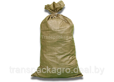 Мешок полипропиленовый зелёный для мусора, 55 х 95 см. (60грамм)