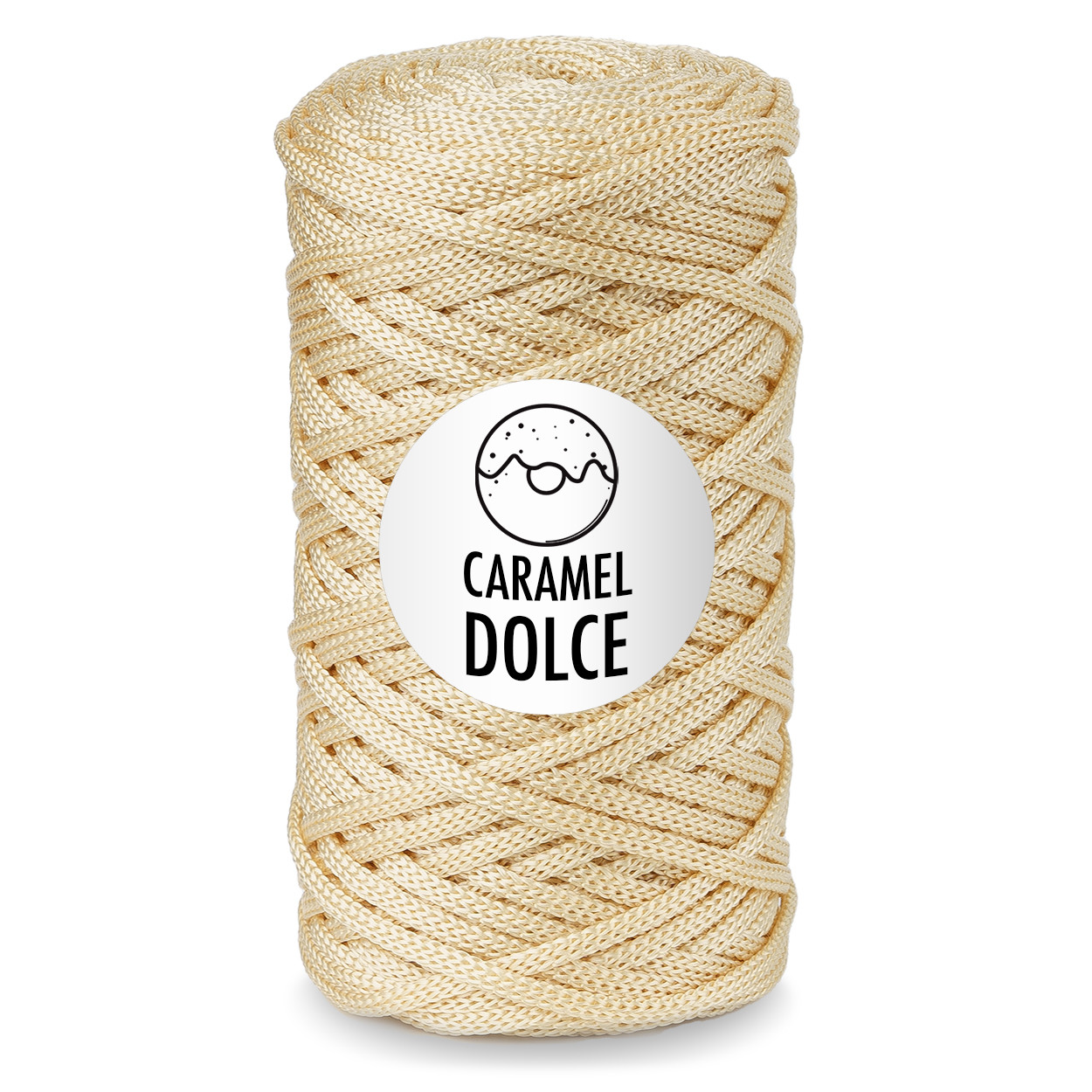 Шнур для вязания Caramel DOLCE 4 мм цвет вафля