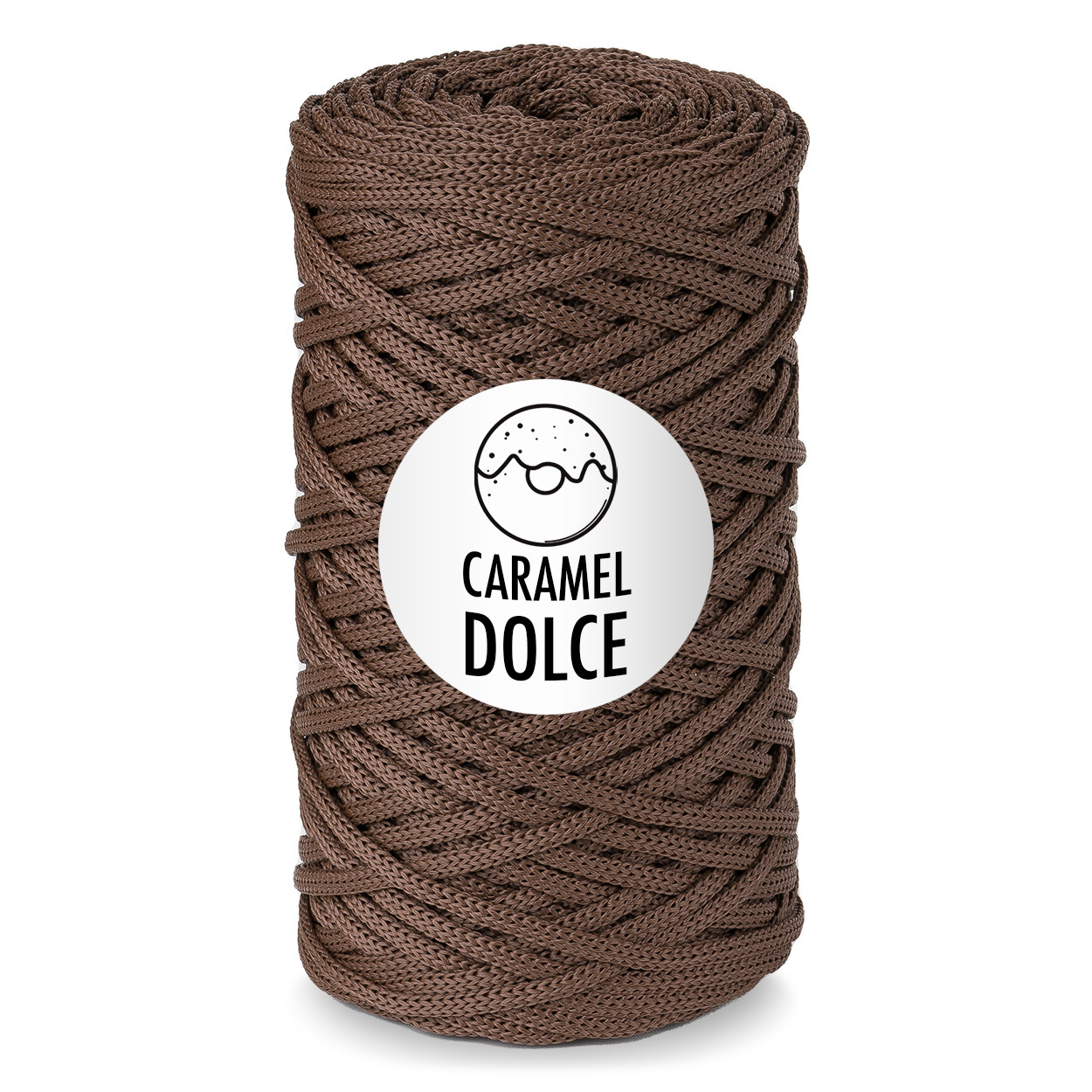 Шнур для вязания Caramel DOLCE 4 мм цвет шоколадный капкейк - фото 1 - id-p185004662