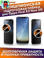Матовая гидрогелевая защитная плёнка антишпион для Oppo Find X3 Neo 5G