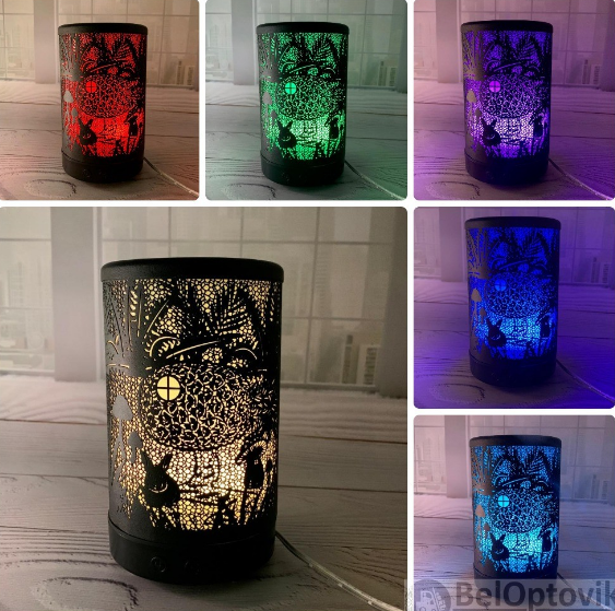 Металлический ультразвуковой увлажнитель -аромадиффузор Iron Art Led Color Lamp - фото 2 - id-p185011166