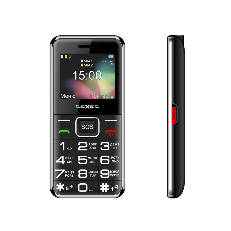 Мобильный телефон TeXet TM-425 черный - фото 1 - id-p185011230