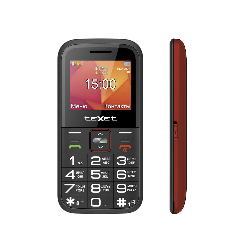 Мобильный телефон TeXet TM-B418 красный - фото 1 - id-p185011233