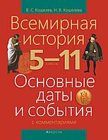 Справочное издание "Всемирная история.Основные даты и события с комментариями" 5 11 классы