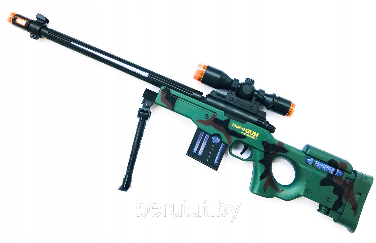 Винтовка детская снайперская / светозвуковые эффекты, работает от батареек - фото 2 - id-p185015253