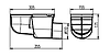 Дождеприемник для ливневой канализации с набором колец и решеткой, горизонтальный выпуск DN110 MCH325Ds, фото 2