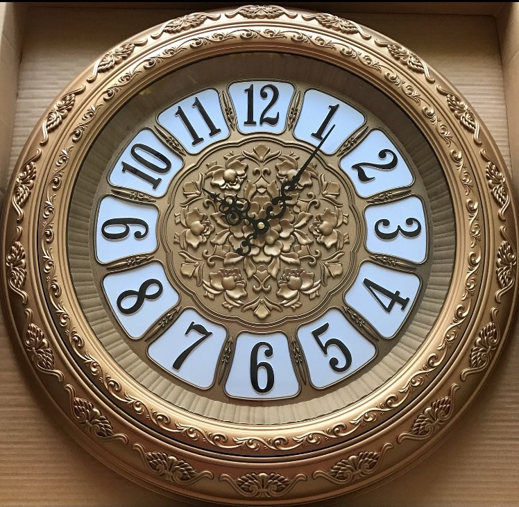 Часы настенные арабские цифры диаметр 60см - фото 1 - id-p172874684