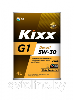 Масло моторное KIXX 5W30 G1 Dexos1 (ж/б, 4л) L210744TE1