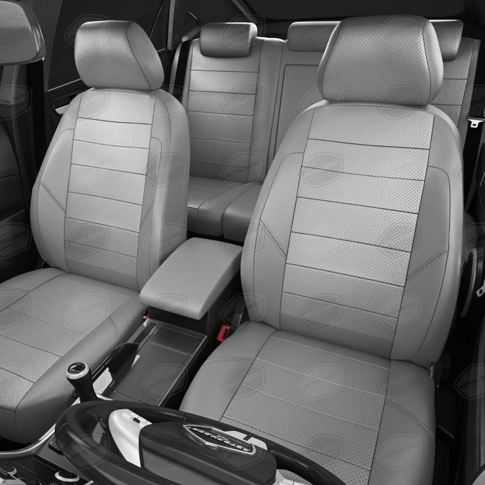 Авточехлы для Ford Ranger T6 с 2013-н.в. джип-пикап Задняя спинка и сиденье единые. Задний подлокотник - фото 2 - id-p184991503
