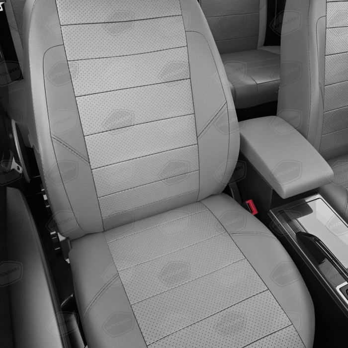 Авточехлы для Ford Ranger T6 с 2013-н.в. джип-пикап Задняя спинка и сиденье единые. Задний подлокотник - фото 4 - id-p184991503