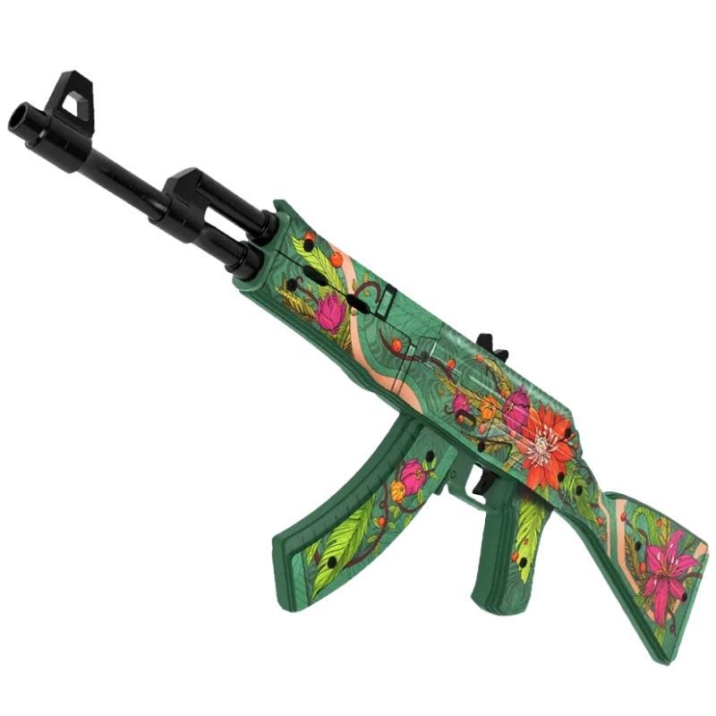 Деревянный автомат VozWooden Active АК-47Дикий лотос КС ГО / Wild Lotus CS GO (резинкострел)