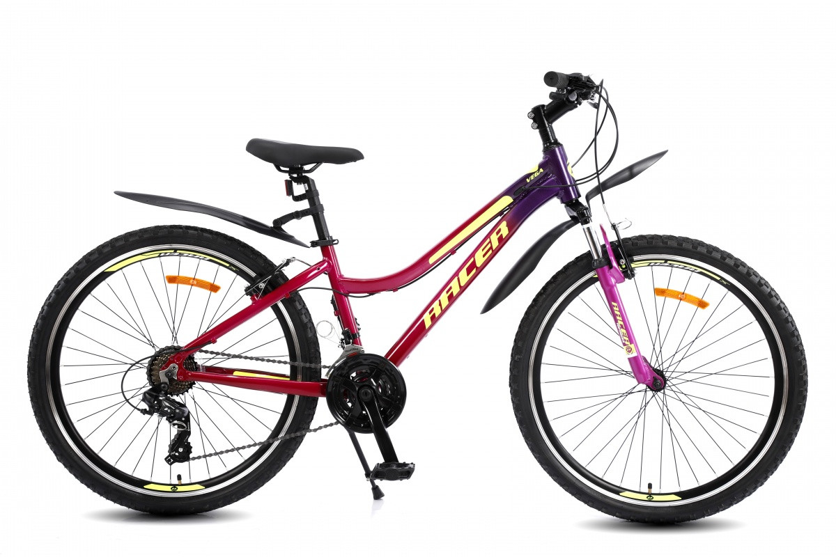 Велосипед Racer Vega 26 2022 (красный/фиолетовый)
