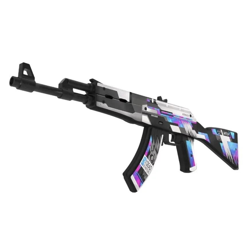 Деревянный автомат VozWooden Active АК-47 AKR Некромансер КС ГО / Necromancer CS GO (Стандофф 2 резинкострел)