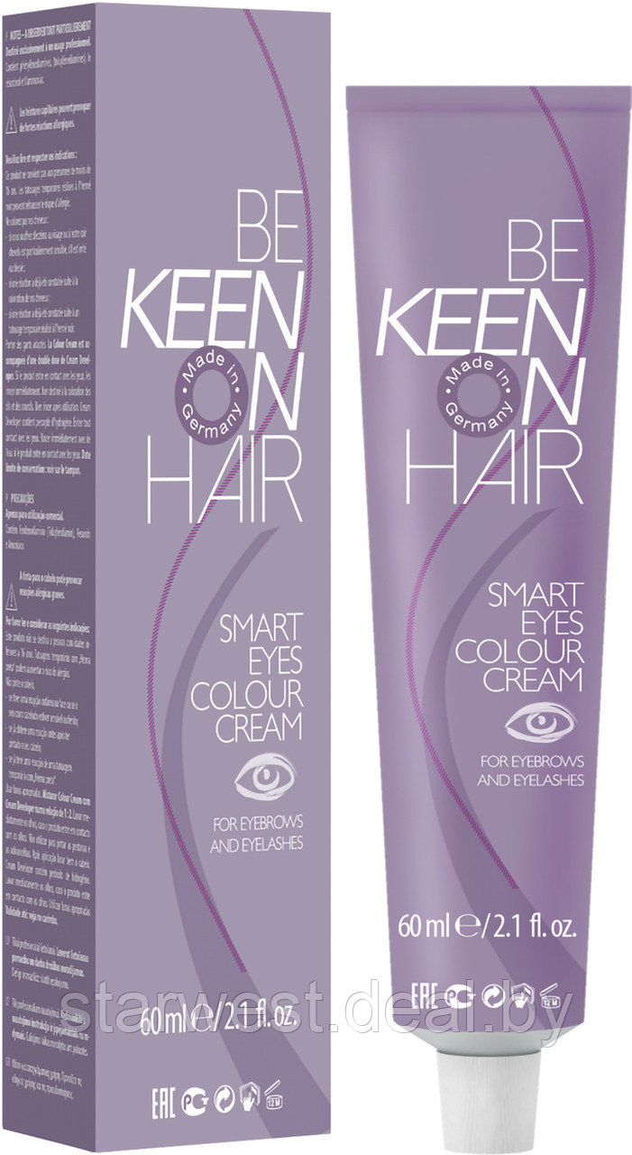 KEEN Smart Eyes Colour Cream 60 мл (коричневый) Краска для бровей и ресниц - фото 2 - id-p185024544