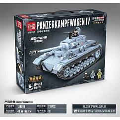 Детский конструктор Танк Panzerkampfwagen IV, 716 дет, 100069 Quanguan аналог Лего Lego Военная серия