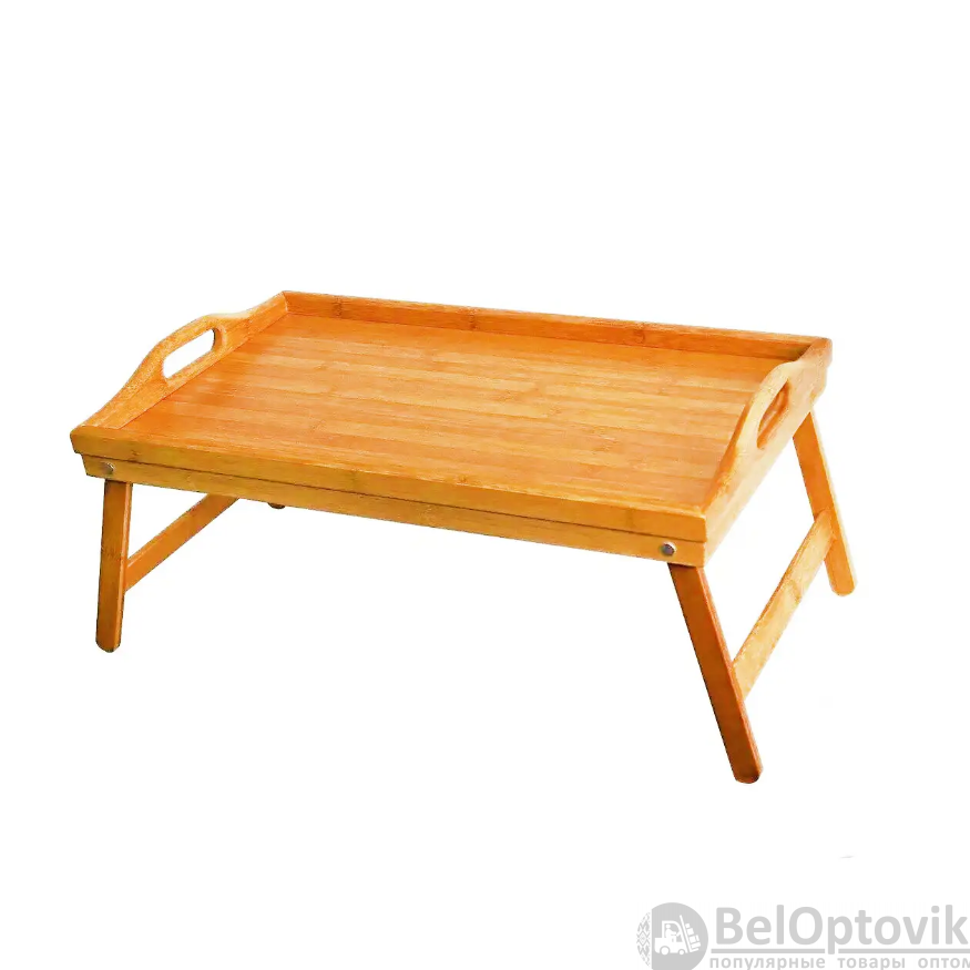 Деревянный сервировочный столик для завтрака в постель Table Тray / Складные ножки - фото 8 - id-p185028506