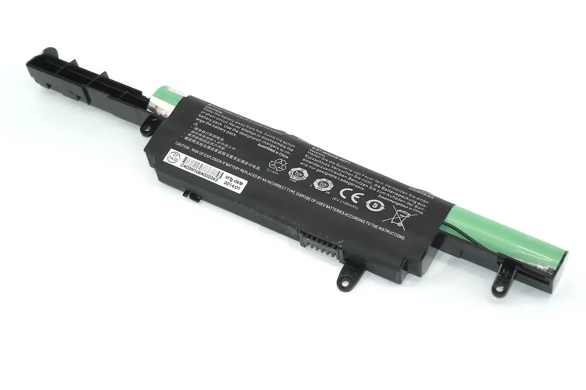 Аккумулятор (батарея) W940BAT-3 для ноутбука DNS Clevo W940, 11.1В, 2600мАч черная