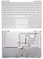 Клавиатура для ноутбука Apple A1181, 965, 945 top panel, белая 13.3"